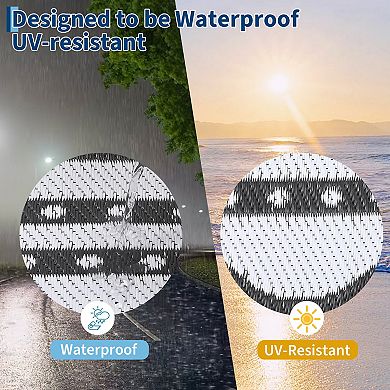 Reversible Waterproof Outdoor Rug Lightweight Plastic Mat for Patio, Deck, Backyard, Camping