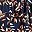 Navy Blue Flower