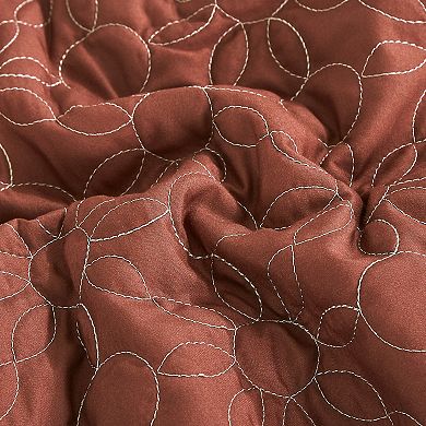 Terra Cotta & Brown Comforter Set