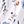 White Blue Floral