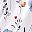 White Blue Floral