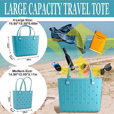Rubber Beach Tote Waterproof Pool Travel Bag