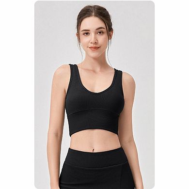 Women's Ribbed Cropped Workout Tank