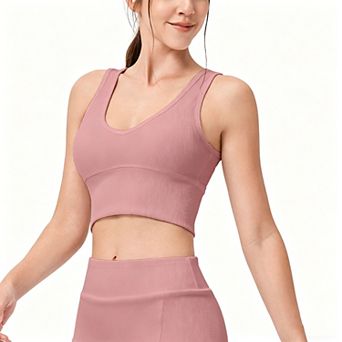 Women's Ribbed Cropped Workout Tank