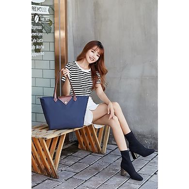 Women Tote Bag Waterproof Nylon Shoulder Beach Travel Work Shopping