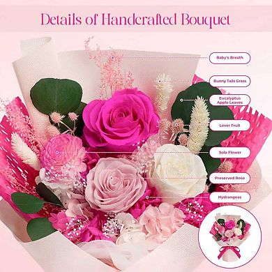 Preserved Flowers Bouquet Eternal Rose Gift
