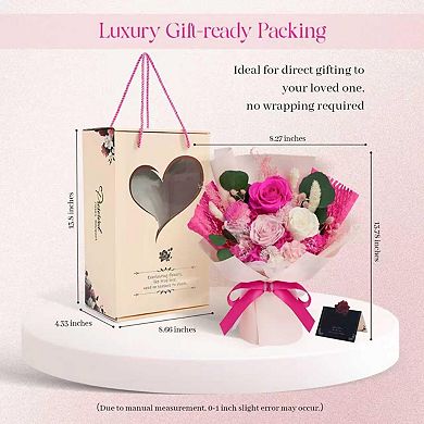 Preserved Flowers Bouquet Eternal Rose Gift