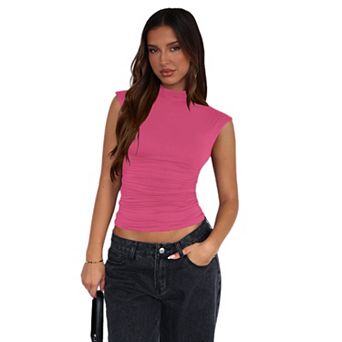Women Turtleneck Casual Slim Fitted Tank Top