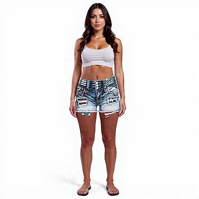 Women High Waist Casual Jean Shorts