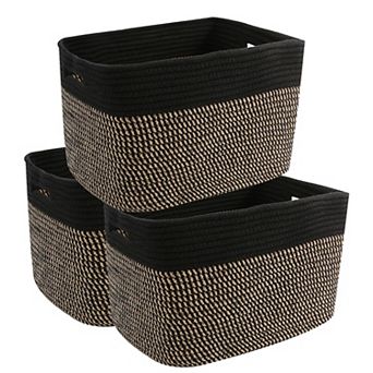 3 PACK Woven Storage Baskets Organizing Bins Home Organization Gift Basket