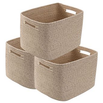 3 PACK Woven Storage Baskets Organizing Bins Home Organization Gift Basket