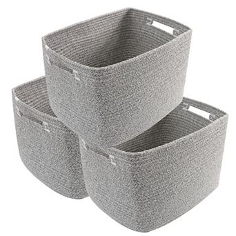 3 PACK Woven Storage Baskets Organizing Bins Home Organization Gift Basket