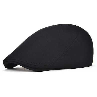 2-Pack Men Cotton Newsboy Cap Soft Cabbie Hat