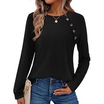 Zeagoo Women's Loose Fit Long Sleeve Crewneck Sweatshirts Casual Fall Winter Tops
