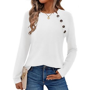 Zeagoo Women's Loose Fit Long Sleeve Crewneck Sweatshirts Casual Fall Winter Tops
