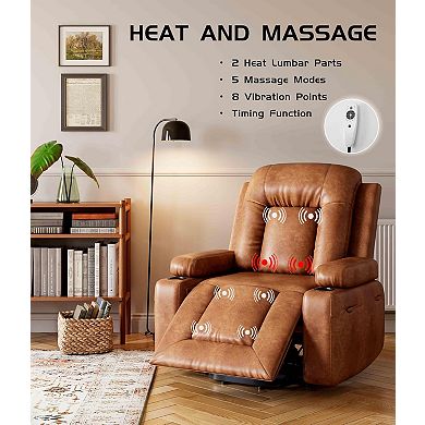 PU Leather Power Lift Recliner Chair Electric Sofa with Remote Living Room