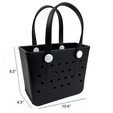 Rubber Beach Tote Gym Pool Sports Handbag