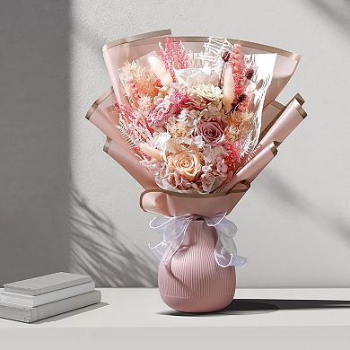 Everlasting rose bouquet for her birthday