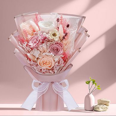 Everlasting rose bouquet for her birthday