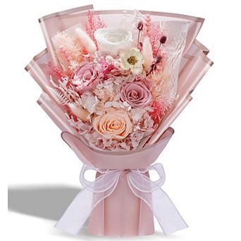 Everlasting rose bouquet for her birthday