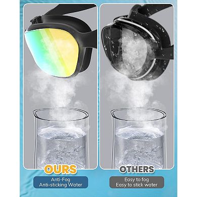 2pc Swimming Goggles Anti Fog UV Protection Adult