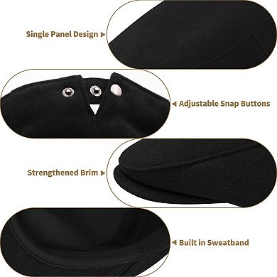 Men's Adjustable Newsboy Flat Cap