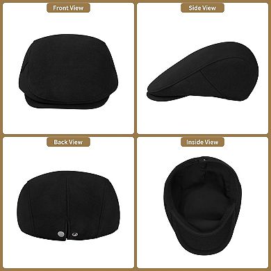 Men's Adjustable Newsboy Flat Cap