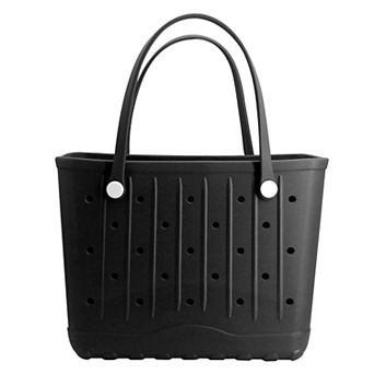 Rubber Beach Bag Waterproof Tote Sand-proof Travel Handbag