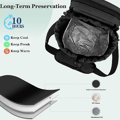 Water Bottle Holder Strap Insulation Carrier Crossbody Hiking