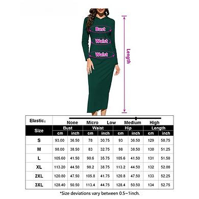 Women's Casual Long Dresses Long Sleeve Slim Pullover Maxi Hoodie Dress Sweatshirt