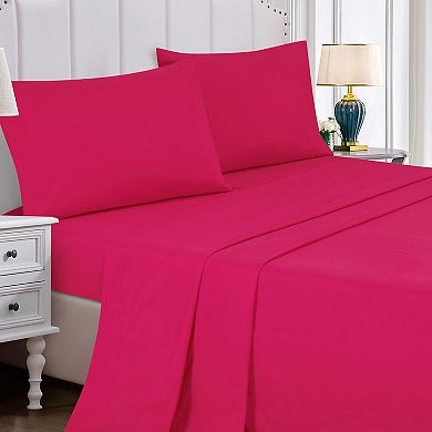 Black & Hot Pink Comforter with Sheet Set