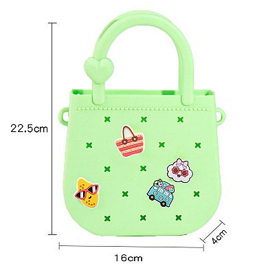Silicone Tote Bag Beach Adjustable Strap Decorations Girl Woman