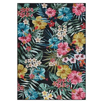 Floral Area Rugs, Washable Non Slip Modern Forest Runners Carpet Indoor Outdoor