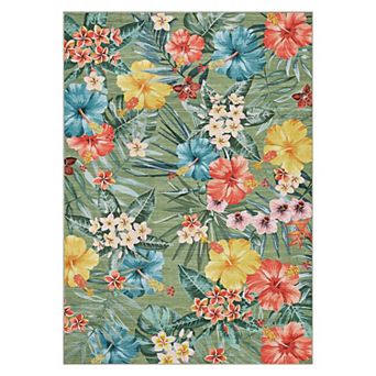 Floral Area Rugs, Washable Non Slip Modern Forest Runners Carpet Indoor Outdoor