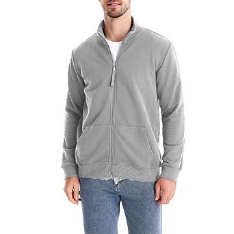 Men's Stand Collar Zipper Hoodie Long Sleeve Versatile Activewear Casual Jacket With Pocket