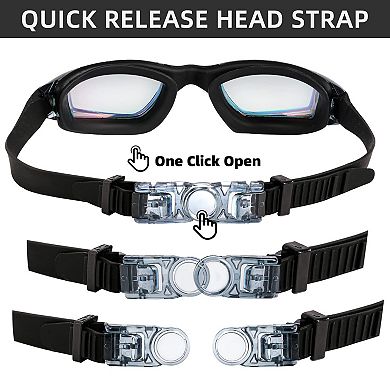 2pc Swim Goggles Anti Fog No Leaking Adult