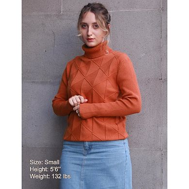 Zeagoo Turtleneck Sweater Women Fall Winter Casual Long Sleeve Knitted Clothes