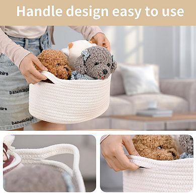 Woven Gift Basket Empty Decorative Storage Bin