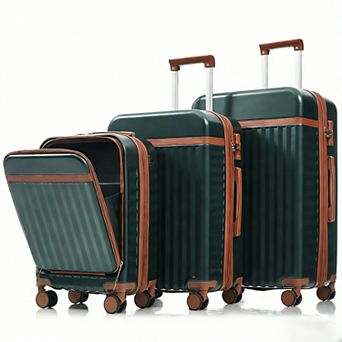 Trikiousd Luggage Set of 3, 20inch with USB Port, ABS Hard Shell Luggage with Spinner Wheels