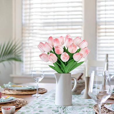 Tulips Artificial Flowers Real Touch PU Faux Decor