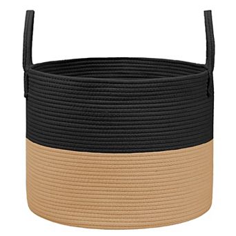 Cotton Rope Blanket Basket Laundry Hamper Storage Bin Gift Basket