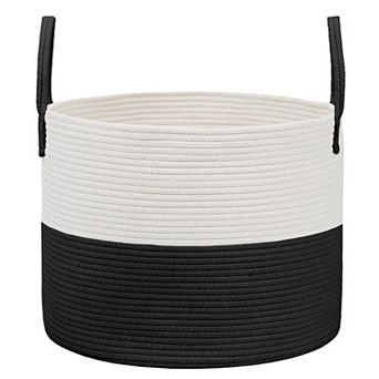 Cotton Rope Blanket Basket Laundry Hamper Storage Bin Gift Basket
