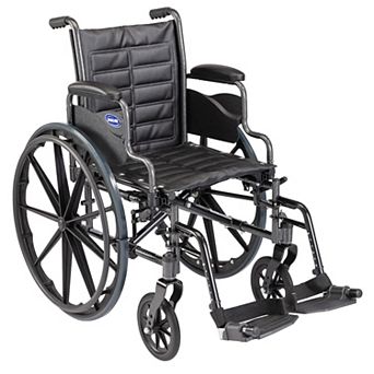 Invacare Tracer (EX2) Standard Folding Wheelchair for Adult (18" Seat) with Footrests and Desk Arms