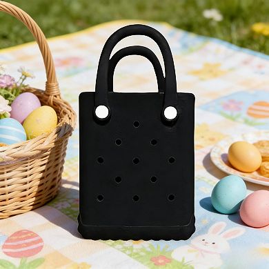 Rubber Tote Bag Mini Beach Pool Travel Washable