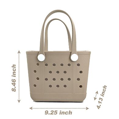 Small Beach Tote Bag Portable Mini Rubber Waterproof Sports