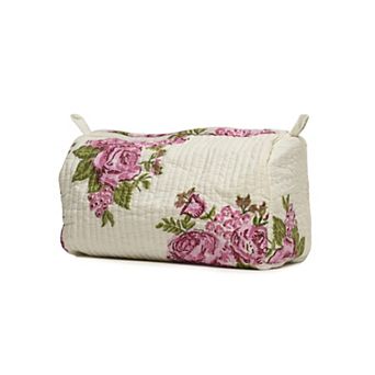 Cotton Hand Block Floral Toiletry Bag