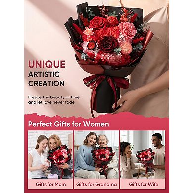 Preserved Rose Bouquet Birthday Gift Home Decor