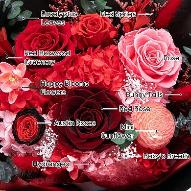 Preserved Rose Bouquet Birthday Gift Home Decor