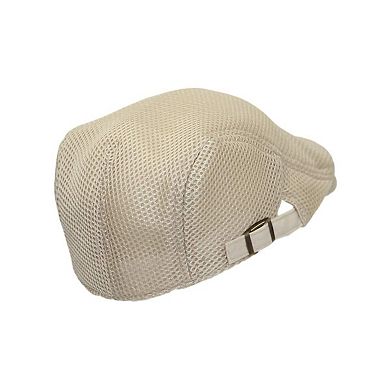 Ivy Cap Straw Weave Linen Cotton Cabbie Hat