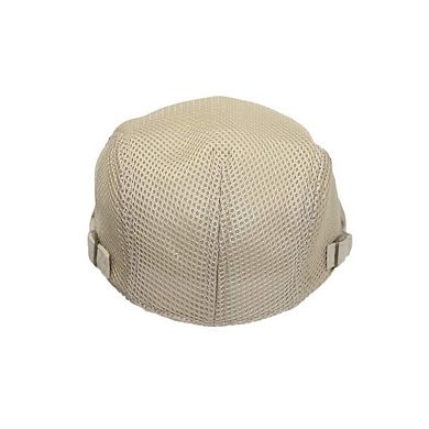 Ivy Cap Straw Weave Linen Cotton Cabbie Hat